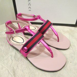 GUCCI pink girls sandals euro 28/US 11